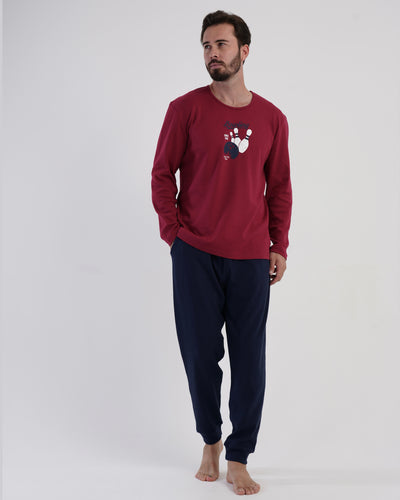 100% cotton bowling red