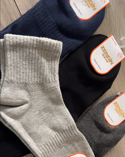 Pack of 4 pairs soft 85% cotton socks