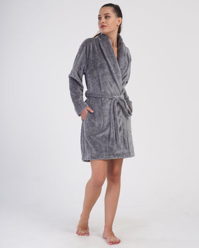 Luxury Welsoft robe  gray
