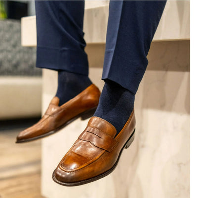 3 pairs business socks 41/45 navy