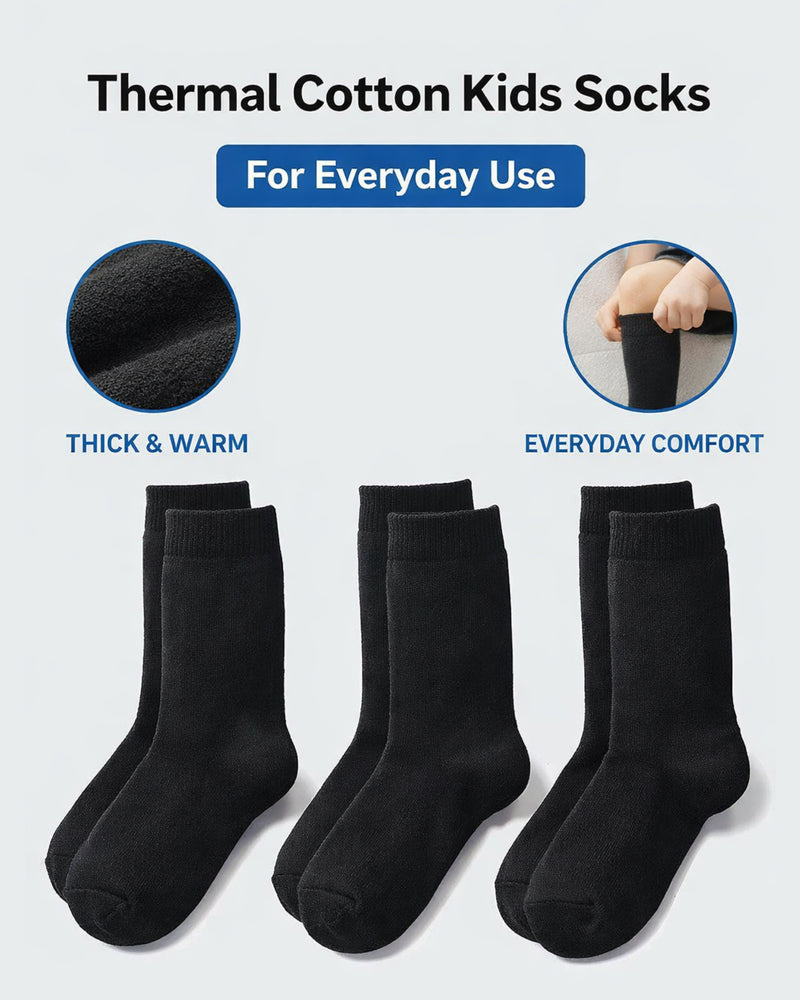 3 PAIRS KIDS  THERMAL SOCKS