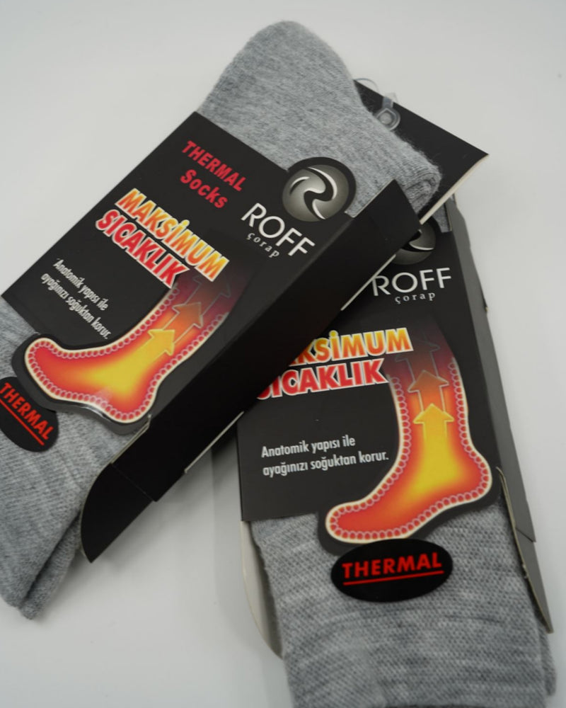 Thermal socks man 1 pair - gray