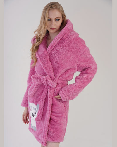 Luxury Welsoft robe  pink