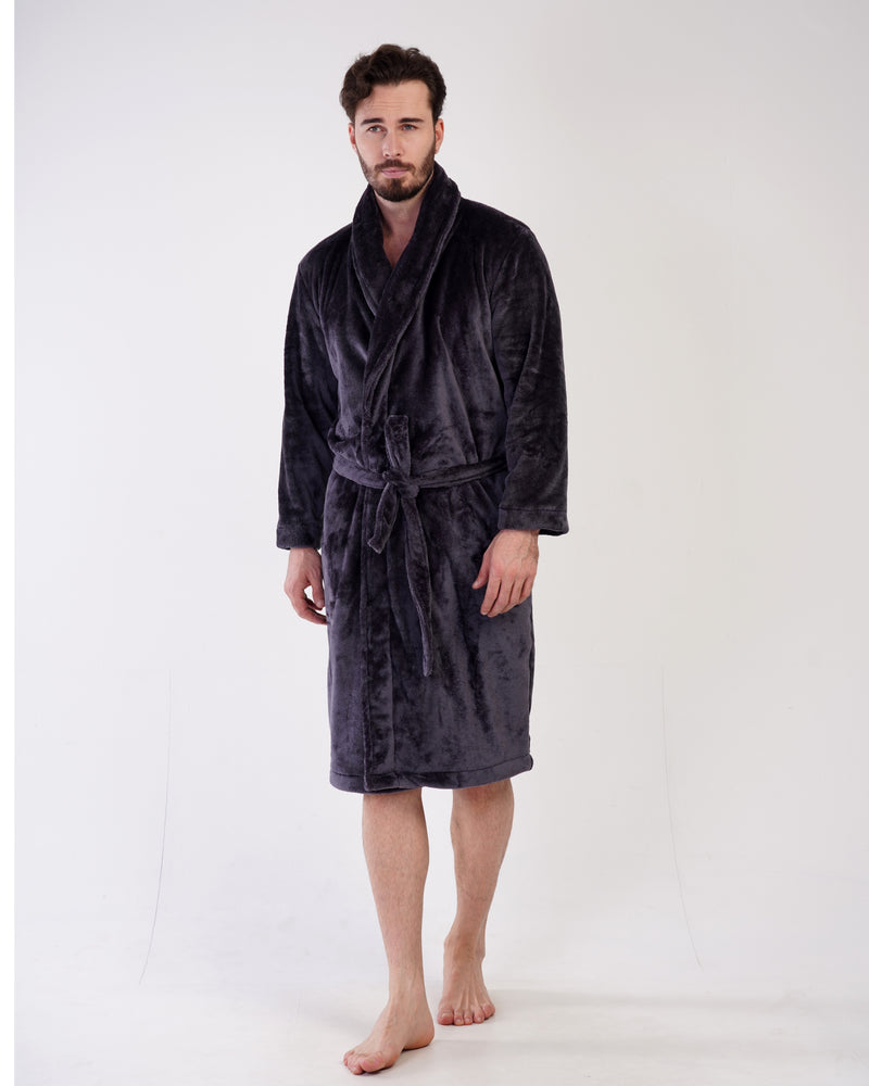 Luxurious Welsoft robe ANTHRACITE