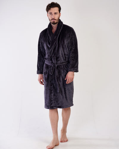 Luxurious Welsoft robe ANTHRACITE