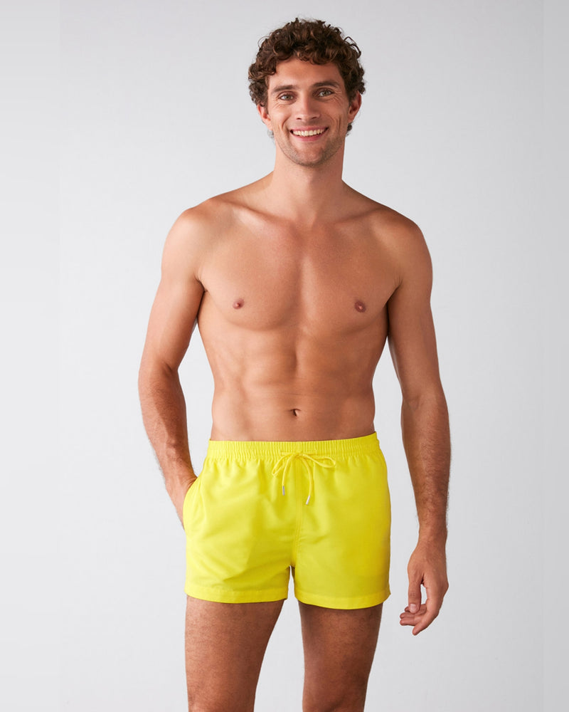 Men swimwear yellow